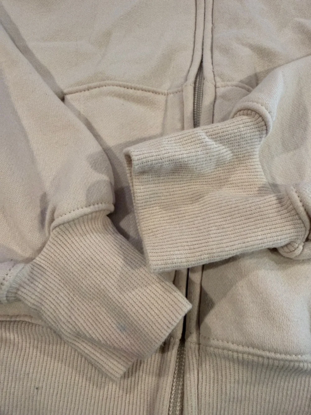 The Children's Place Light Beige Full-Zip Hoodie